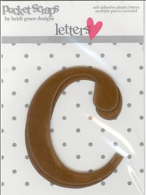 Heidi Grace - Daydreamer - Plastic Alpha Stickers c - 2/pk  (sold in 3's)